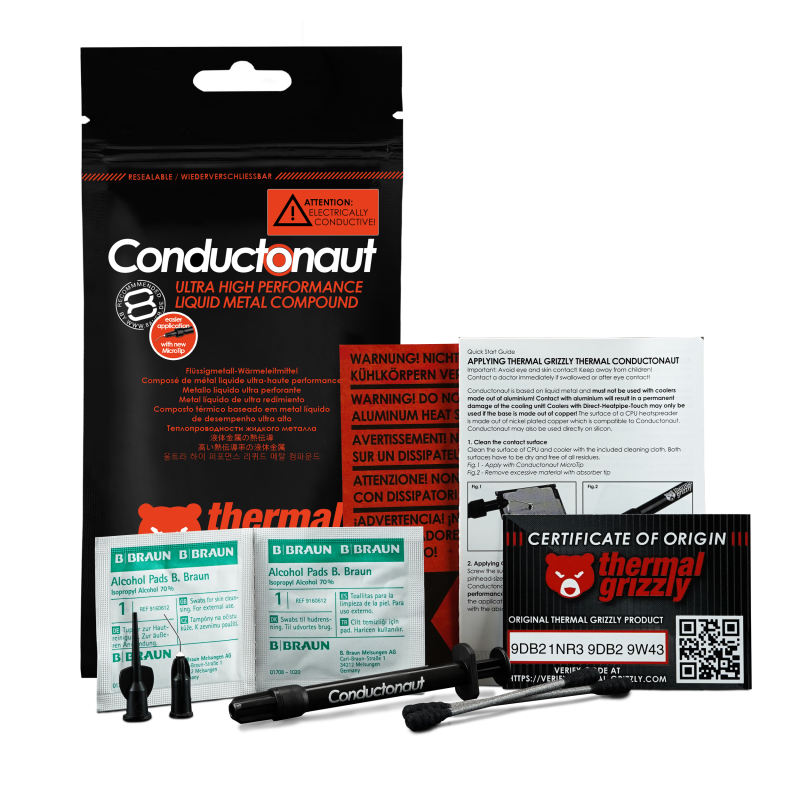 Refrigeracion Metal Liquido Thermal Grizzly Conductonaut 1g TG-C-001-R