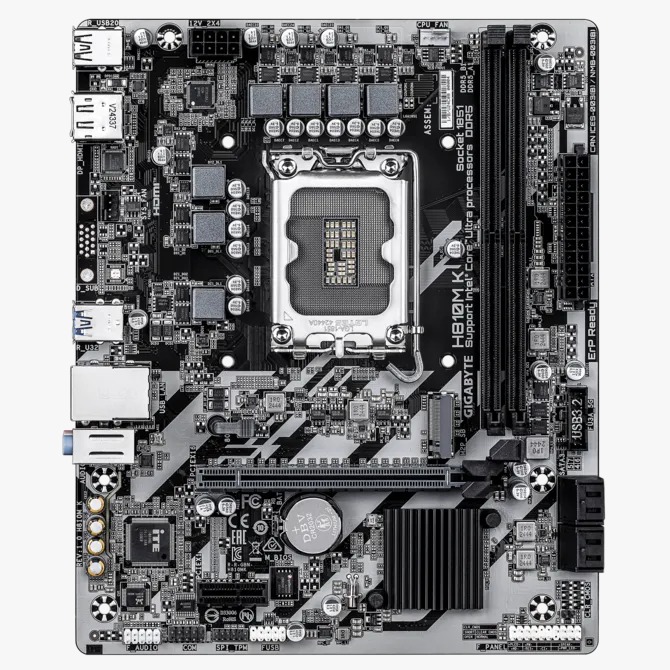 Motherboard Intel Gigabyte H810M K S1851