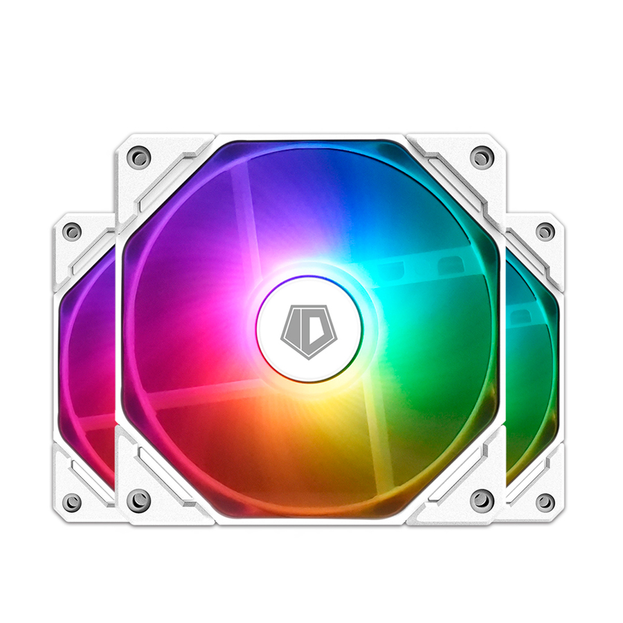 Refrigeracion Cooler Gabinete ID-Cooling X3 Trio Snow White TF-12025-PRO ARGB