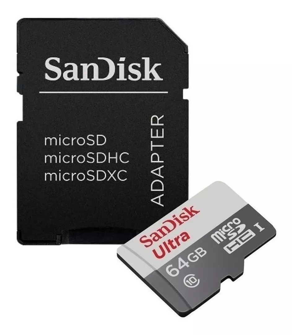 Almacenamiento MicroSD Sandisk 64GB Ultra SDSQUNR-O64G-GN3MA