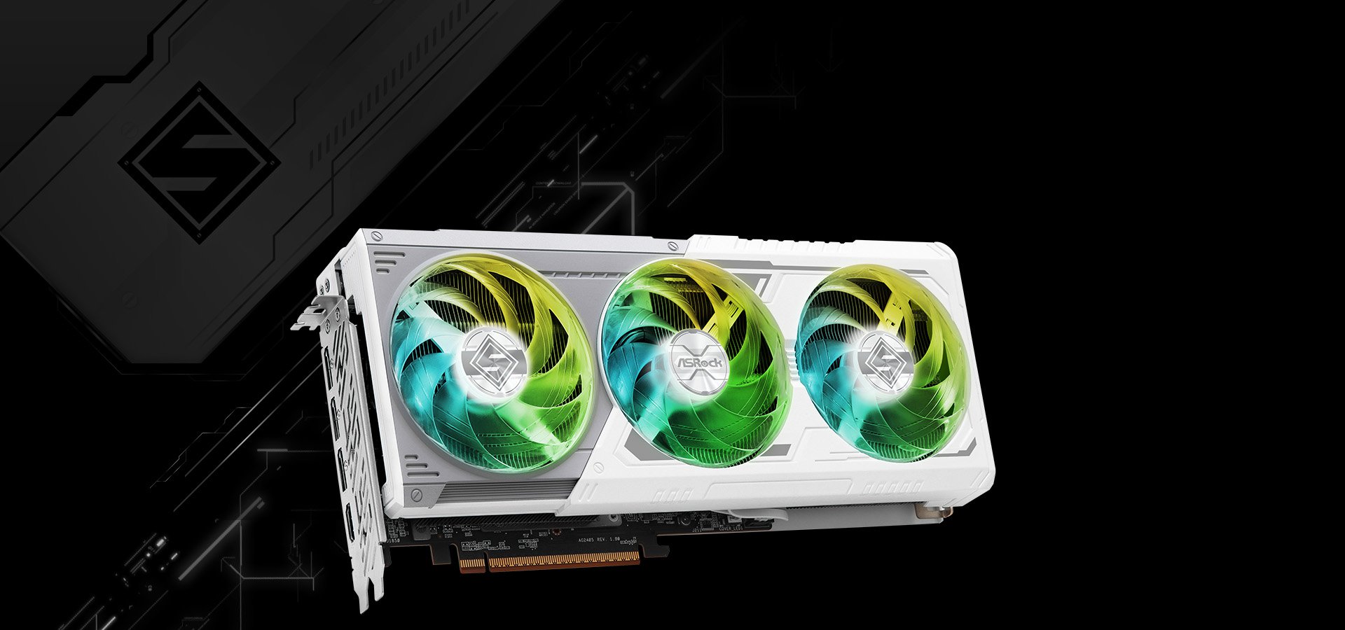 Placa De Video Radeon Asrock RX 9070 XT Steel Legend RX9070XT SL 16G