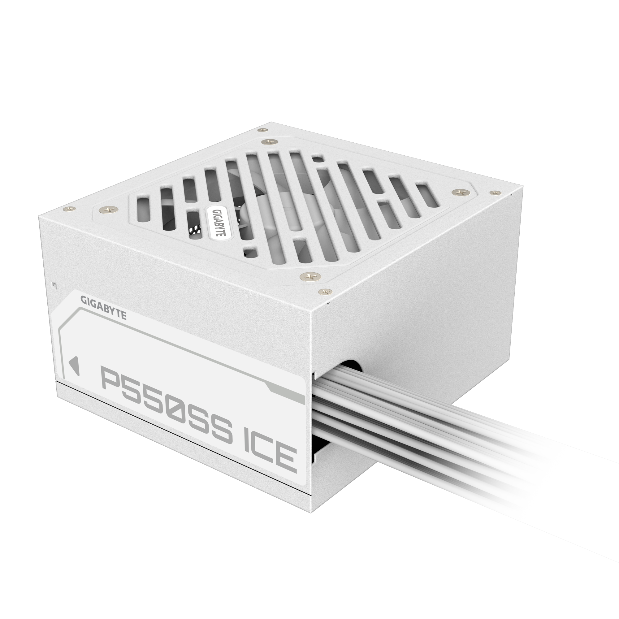 Fuente Certificada Gigabyte 550W 80 Plus Silver ICE White GP-P550SS