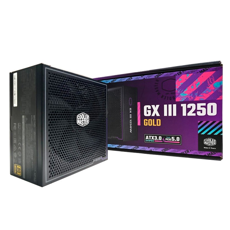 Fuente Certificada Cooler Master 1250W GX III 80 Plus Gold Full Modular MPX-C503-AFAG