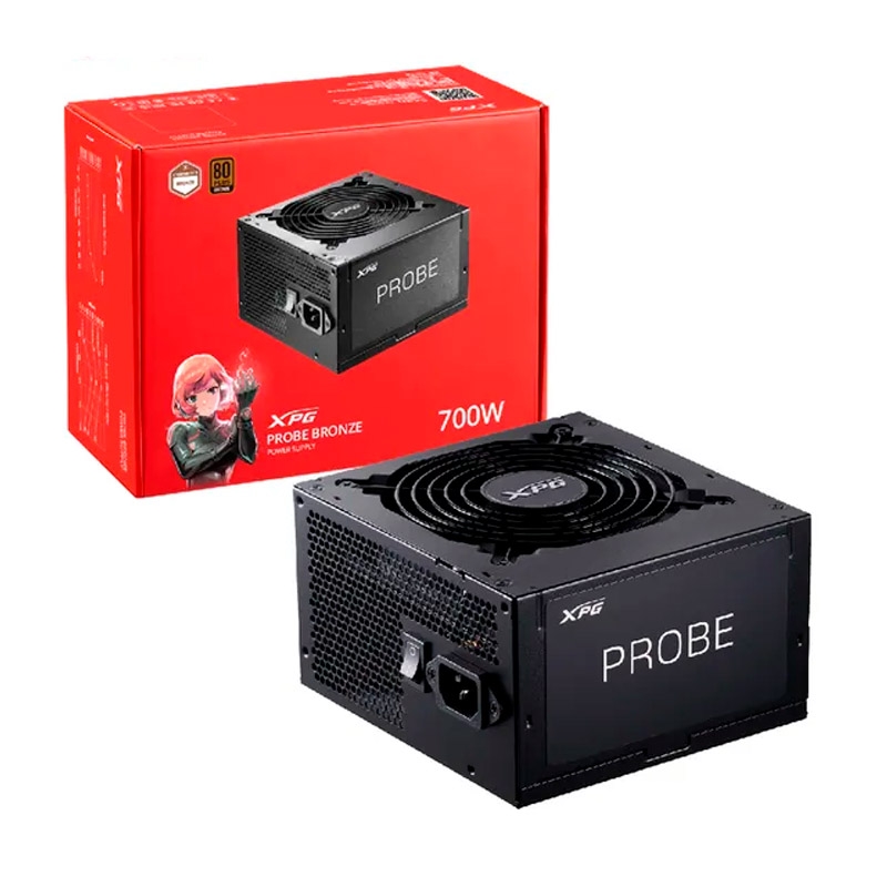 Fuente Certificada XPG 700W Probe 80 Plus Bronze PROBE700B-BKCAR