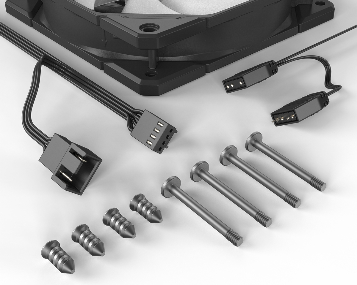 Refrigeracion Cooler Gabinete ID-Cooling X3 Trio Black TF-12025-PRO ARGB