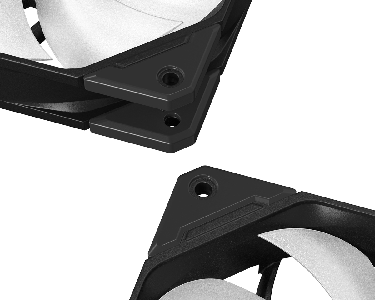 Refrigeracion Cooler Gabinete ID-Cooling X3 Trio Black TF-12025-PRO ARGB