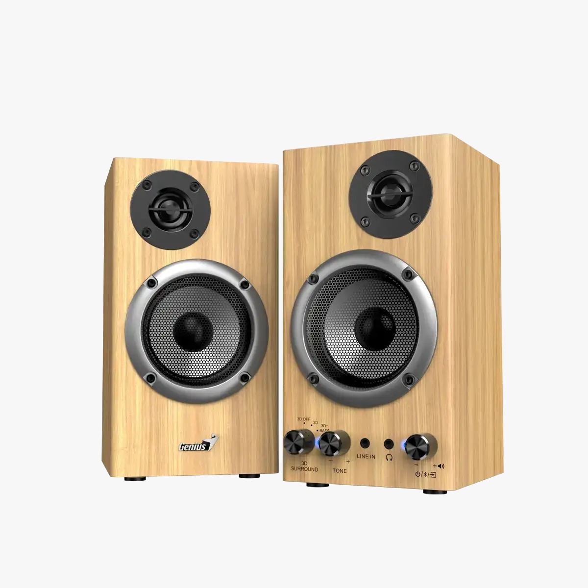 Perifericos Parlante Genius Pine Wood Bluetooth 5.3 SP-HF520BT