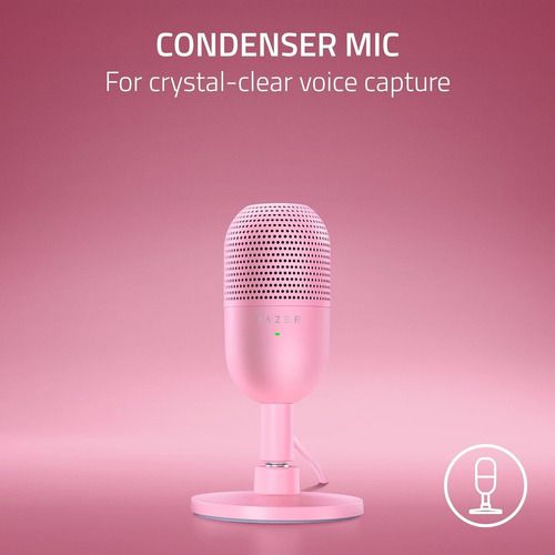 Perifericos Microfono Razer Seiren Mini V3 Ultra Quartz USB-C RZ19-05050200-R3U1