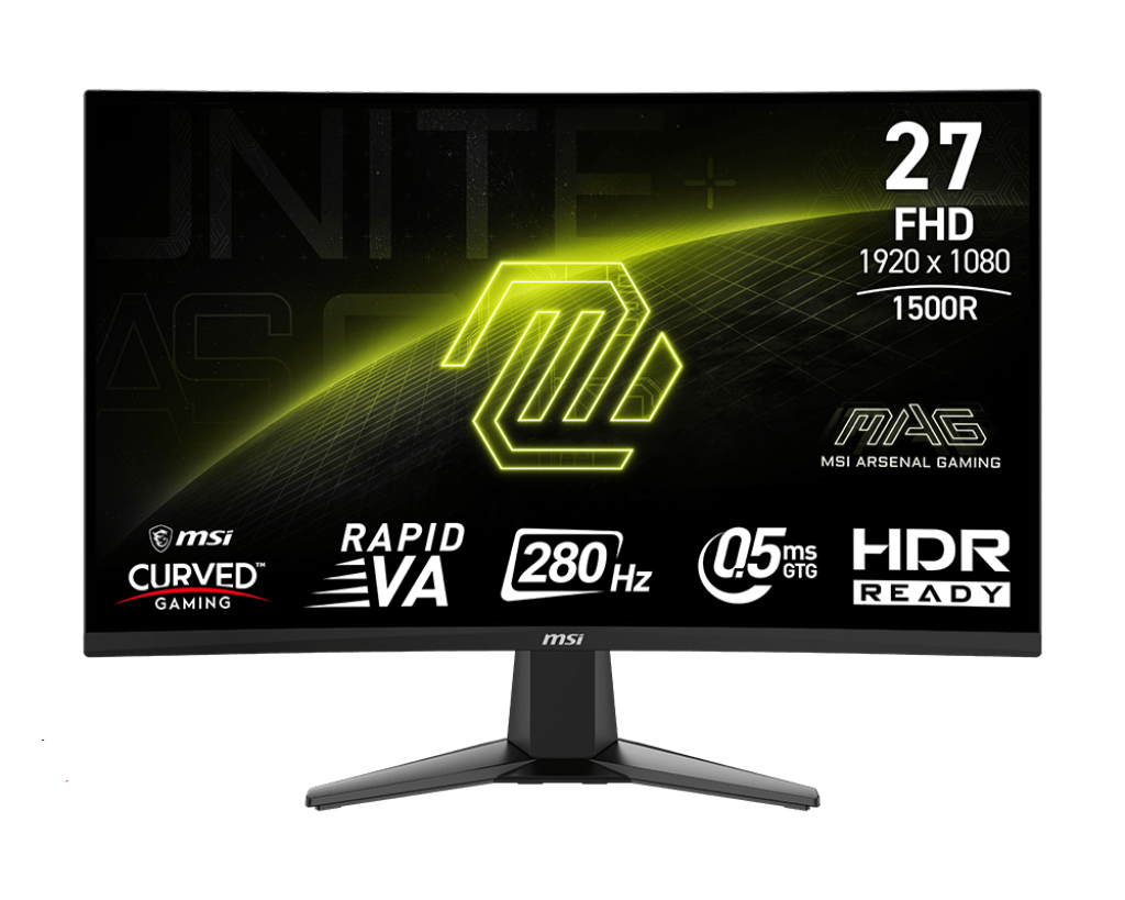 Monitor 27 MSI 280Hz Full HD 0.5ms Curvo MAG 276CXF