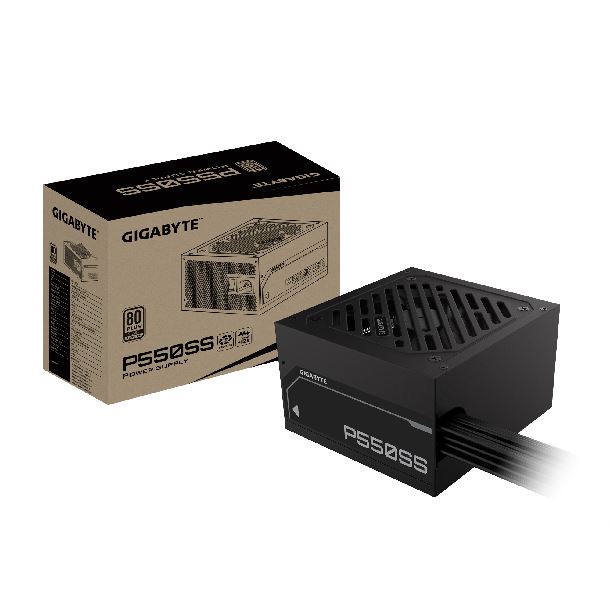 Fuente Certificada Gigabyte 550W 80 Plus Silver Black GP-P550SS