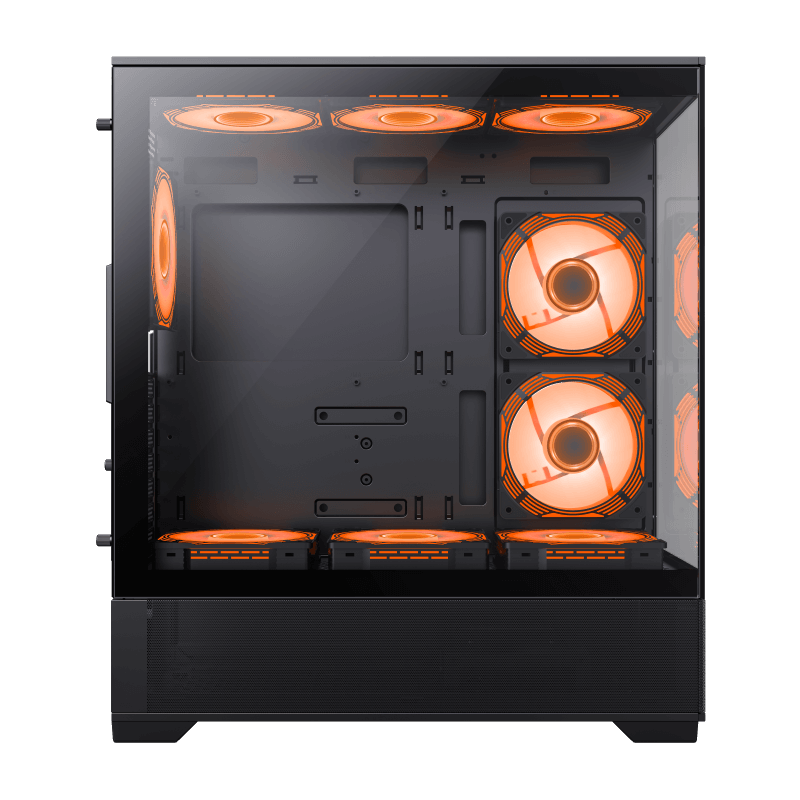 Gabinete Gamer Gamemax Vista AB X6 Fan ARGB Black
