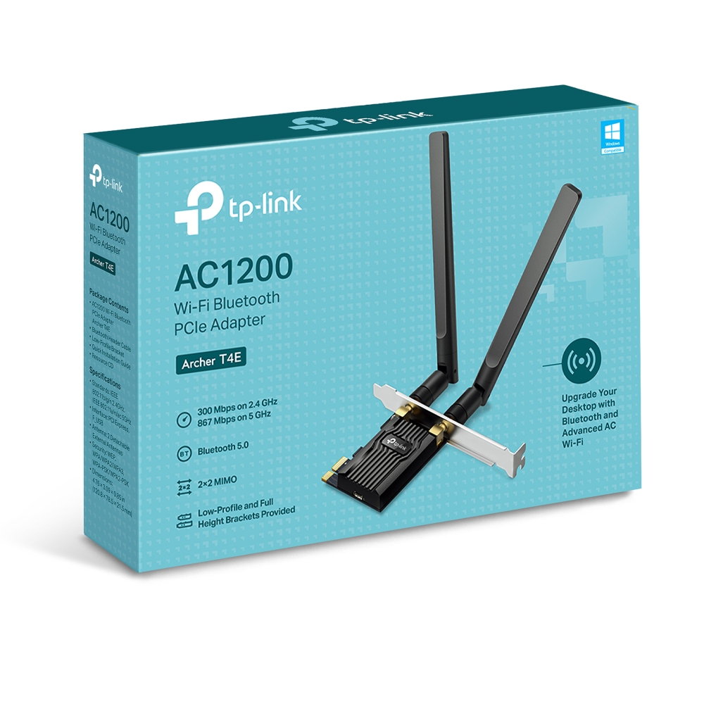 Conectividad Placas WiFi Dual Band Tp-Link PCIe Archer T4E Bluetooth 5.0