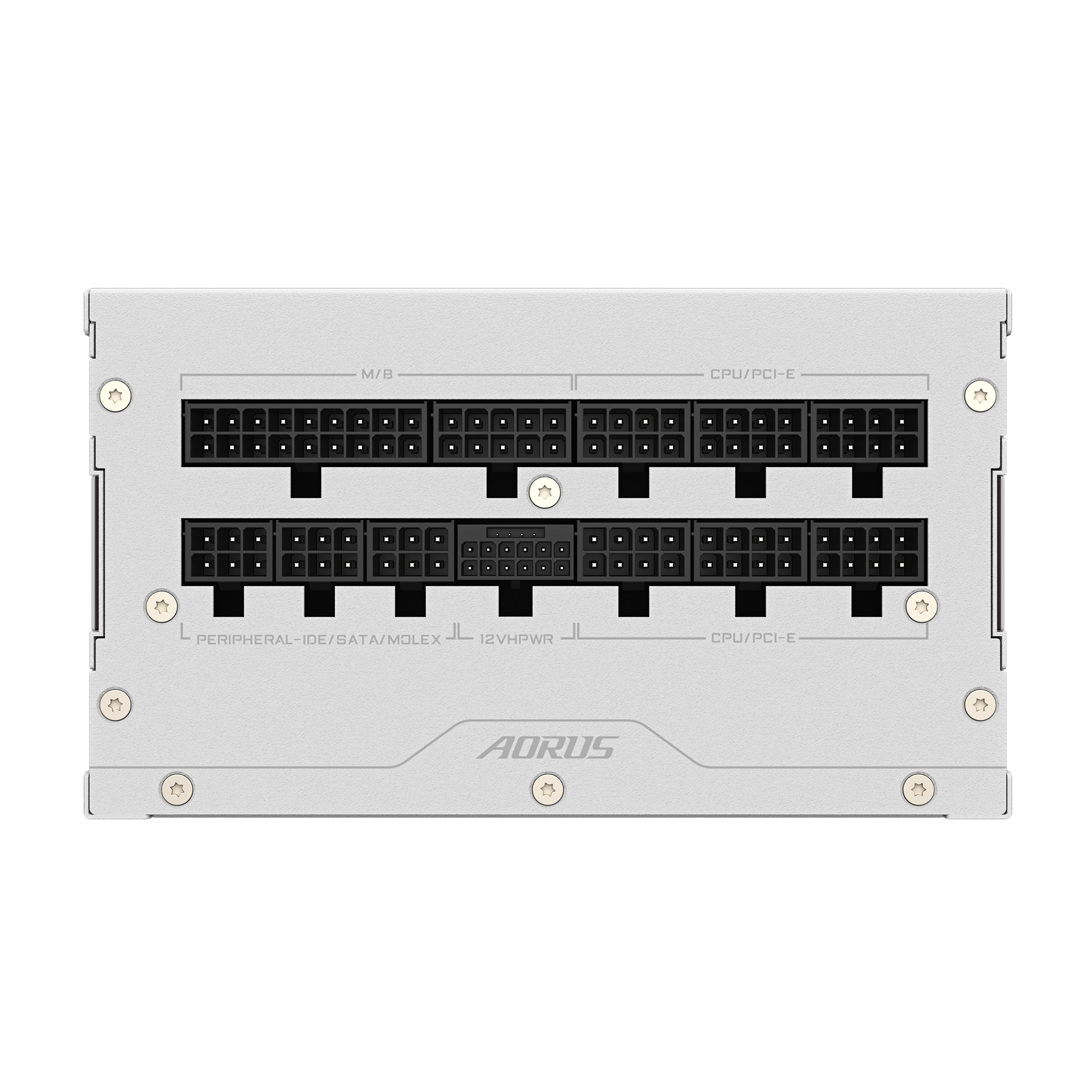 Fuente Certificada Gigabyte 1000W Aorus Elite 80 Plus Platinum ICE White Full Modular GP-AE1000PM PG5 ICE — foto 2