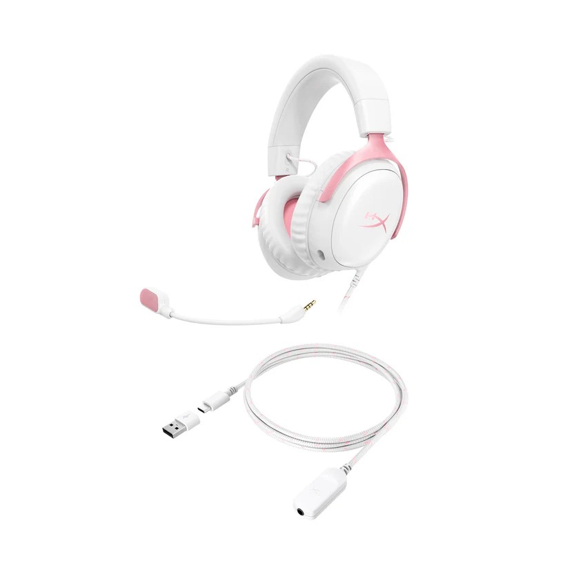 Perifericos Auricular HyperX Cloud III White/Pink 9W1Q4AA