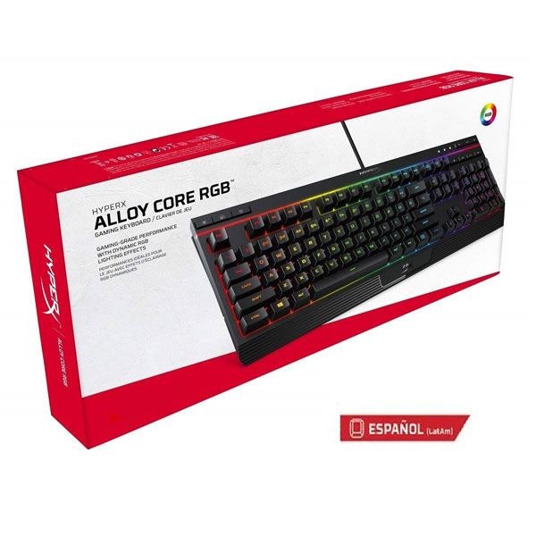 Perifericos Teclado USB HyperX Alloy Core Black RGB Gamer 6606487H