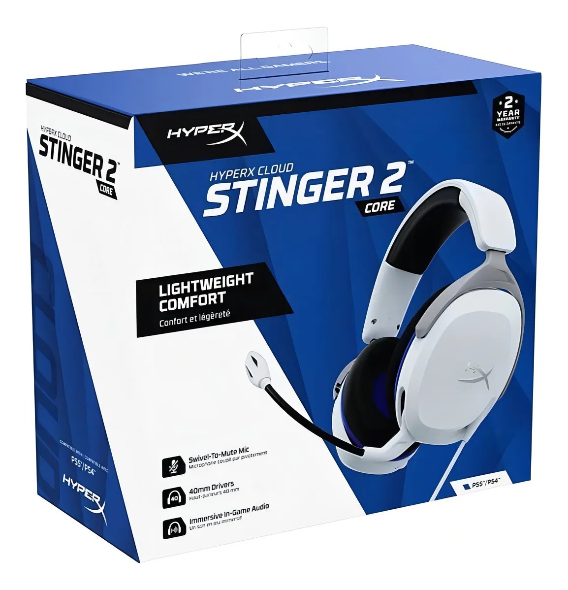 Perifericos Auricular HyperX Cloud Stinger Core 2 White 6H9B5AA