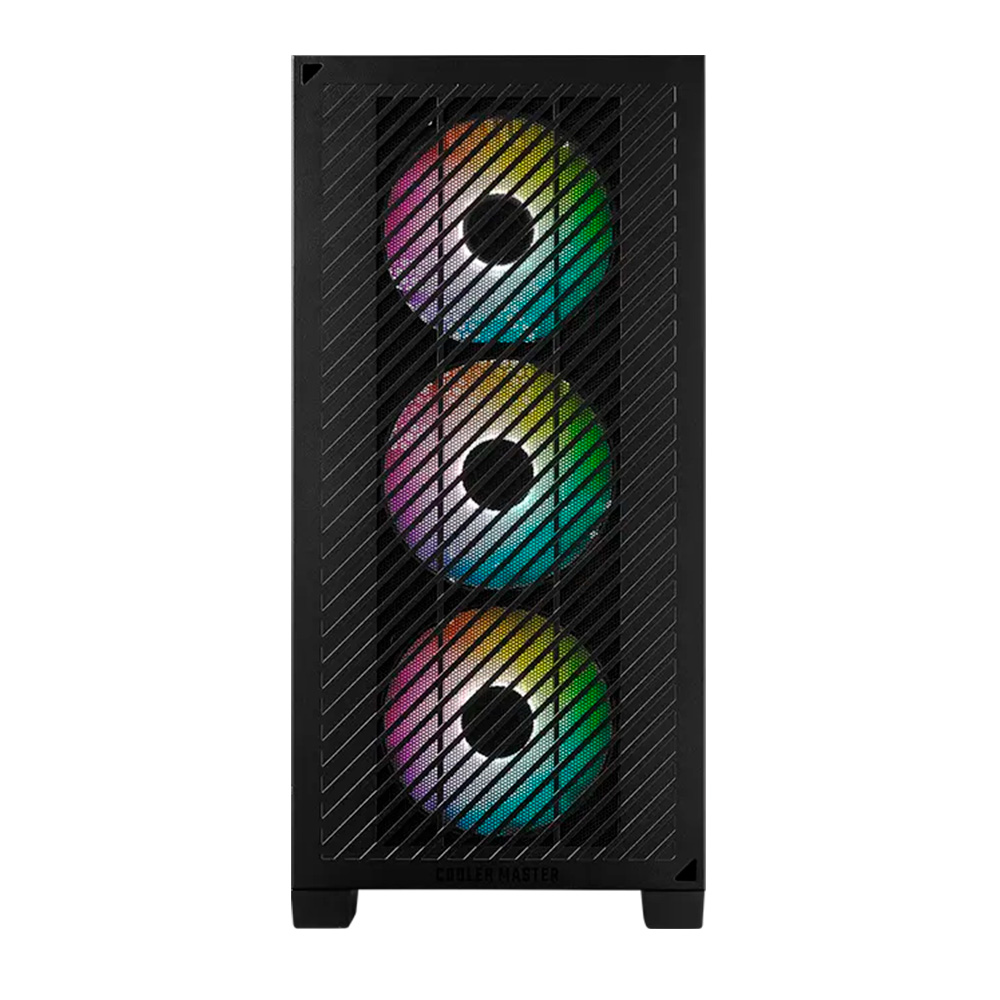 Gabinete Gamer Cooler Master Elite 301 X3 Fan ARGB Black E301-KGNN-S00