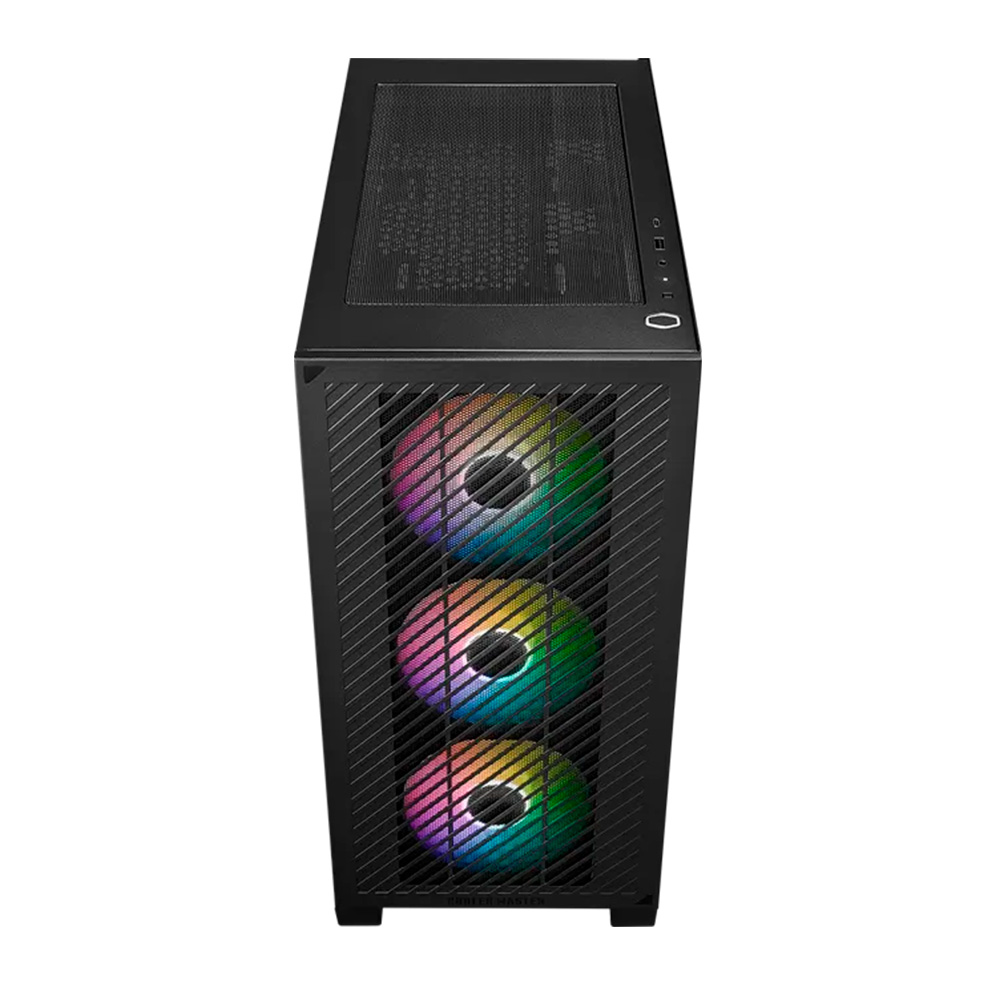 Gabinete Gamer Cooler Master Elite 301 X3 Fan ARGB Black E301-KGNN-S00