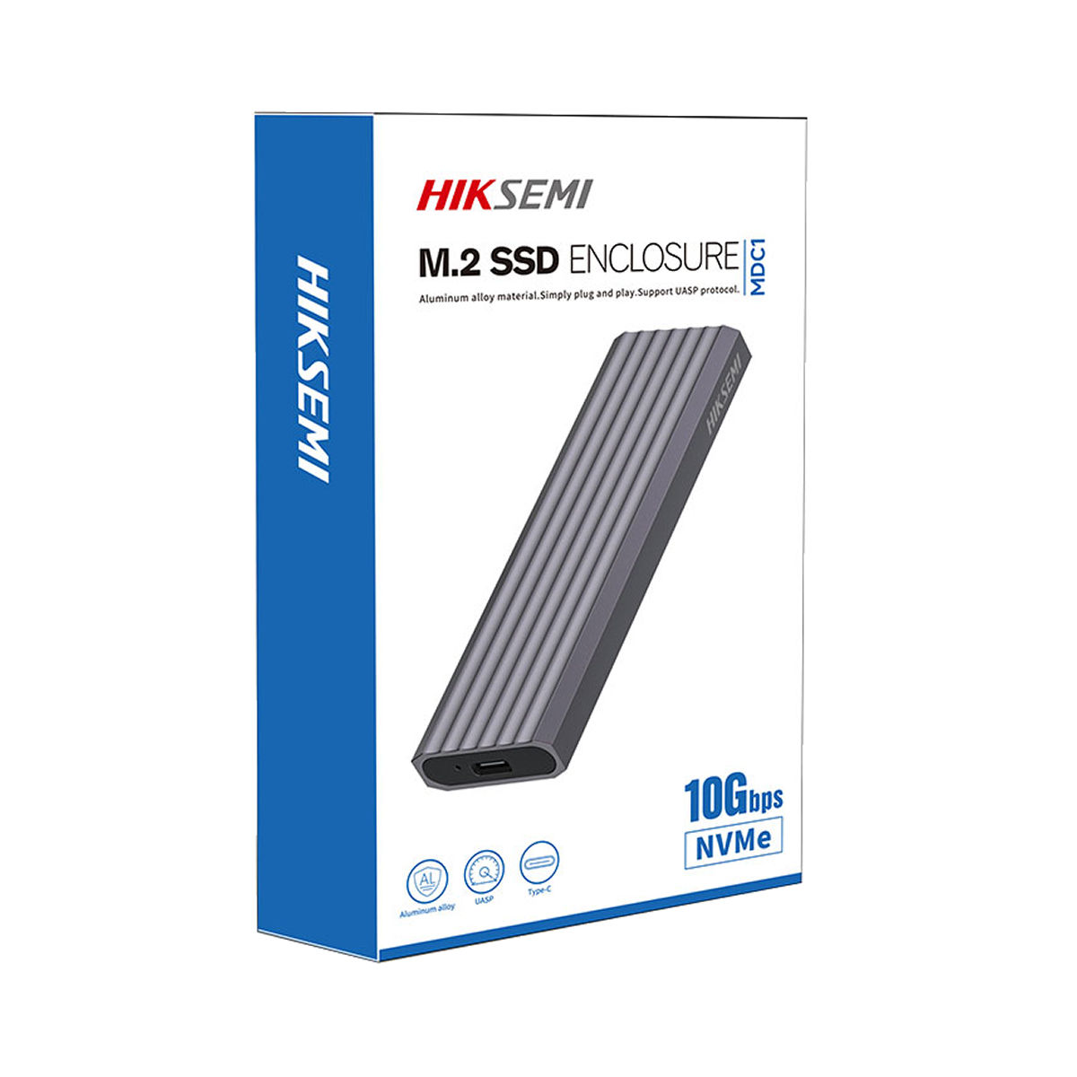 Adaptador Disco Hiksemi Carry Disk Aluminio M.2 Tipo C/Tipo A USB MDC1