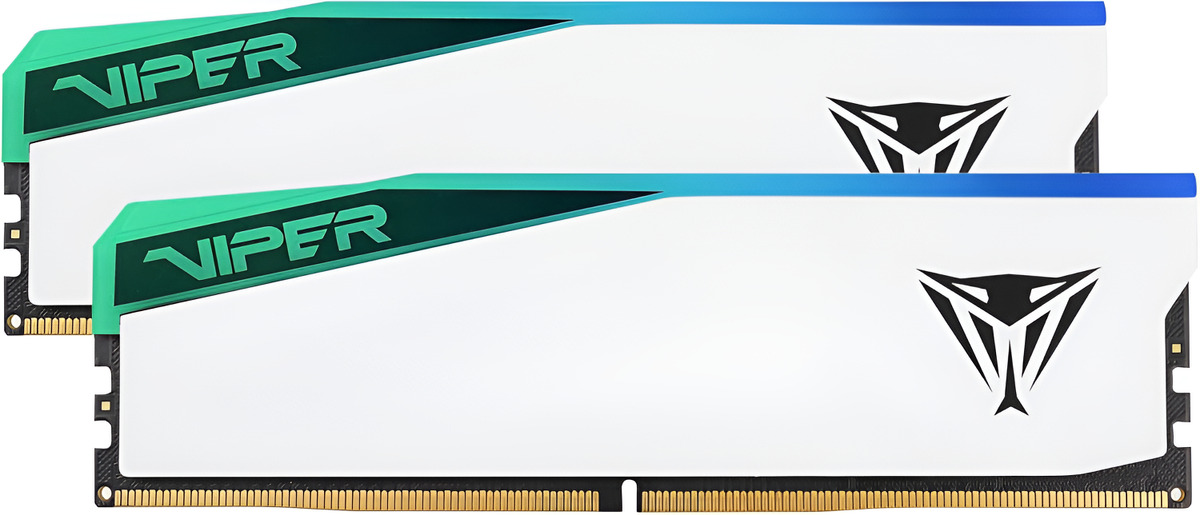 Memoria Ram DDR5 32GB (2x16) Patriot Viper 6000MHz Elite 5 RGB White PVER532G60C30KW