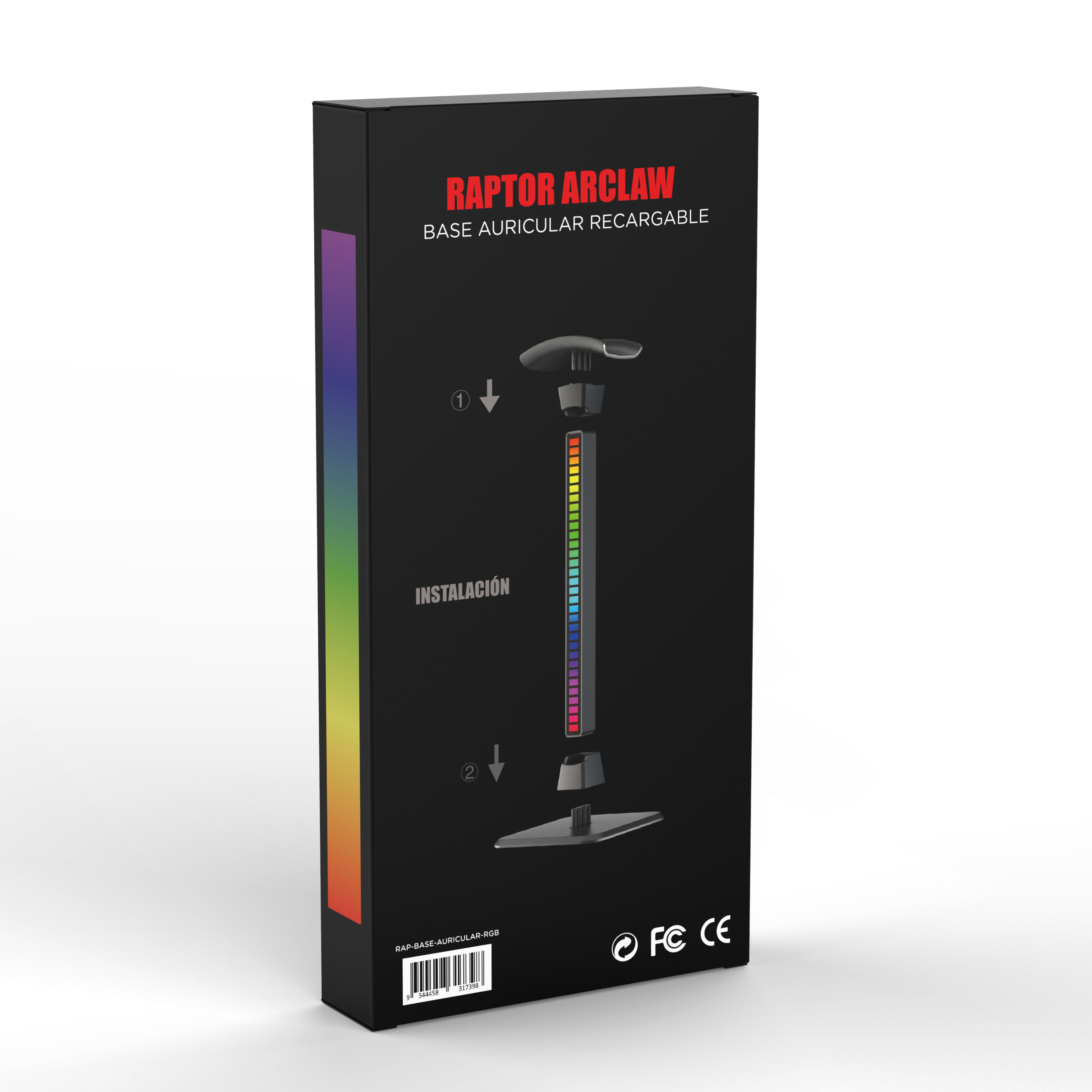 Varios Soporte Auricular Raptor Arclaw RGB RAP-BASE-AURICULAR-RGB