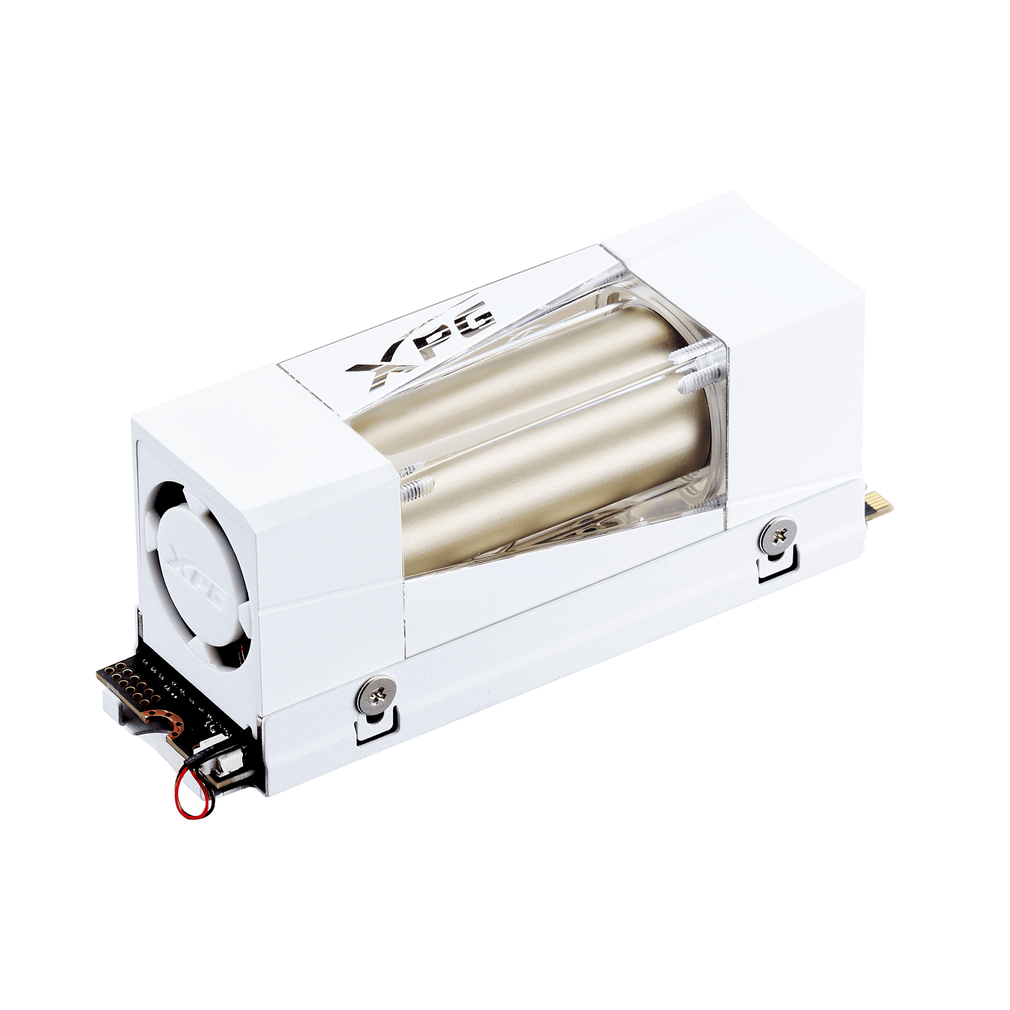 Almacenamiento Disco Solido SSD NVMe XPG 1TB Mars 980 Storm Liquid Cooling PCIe 5.0 M.2 White SMAR-980S-1TC