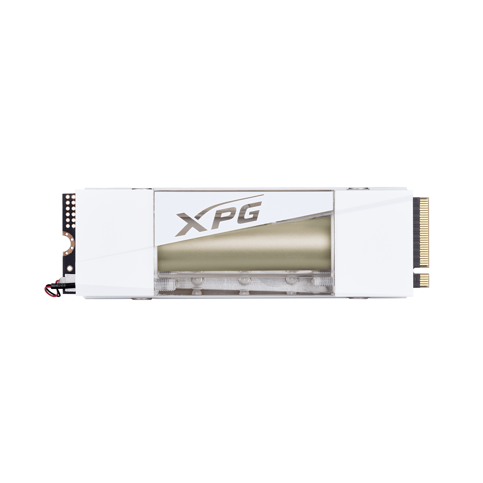 Almacenamiento Disco Solido SSD NVMe XPG 1TB Mars 980 Storm Liquid Cooling PCIe 5.0 M.2 White SMAR-980S-1TC