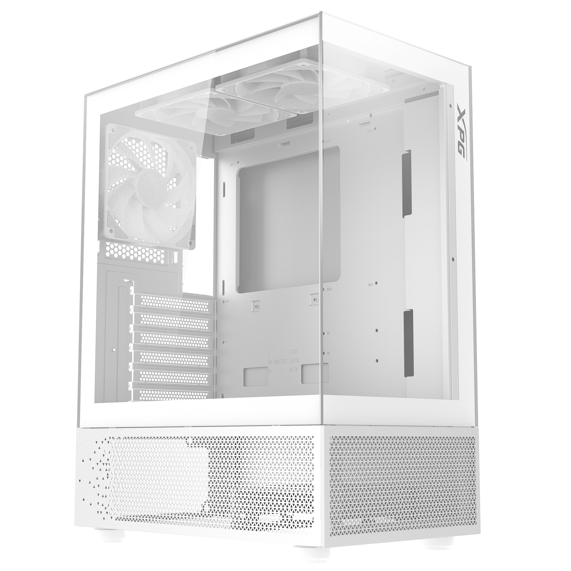 Gabinete Gamer XPG Invader X Mini X5 Fan ARGB White INVADERXMINIMT WH C WW