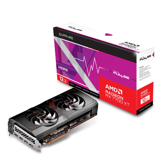 Placa De Video Radeon Sapphire Pulse RX 7700 XT 12GB GDDR6 Dual
