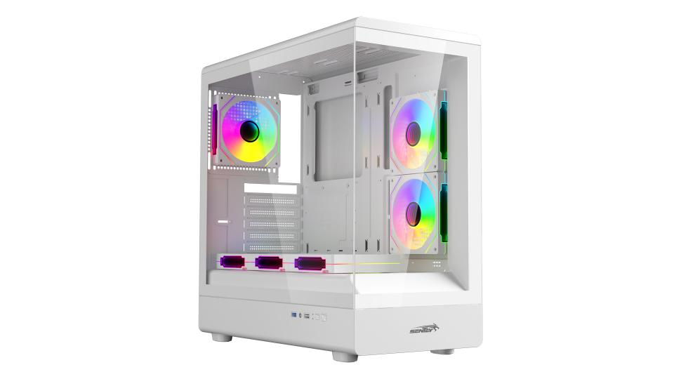 Gabinete Gamer Sentey Walker 360 X6 Fan ARGB White WALKER360-WHTA