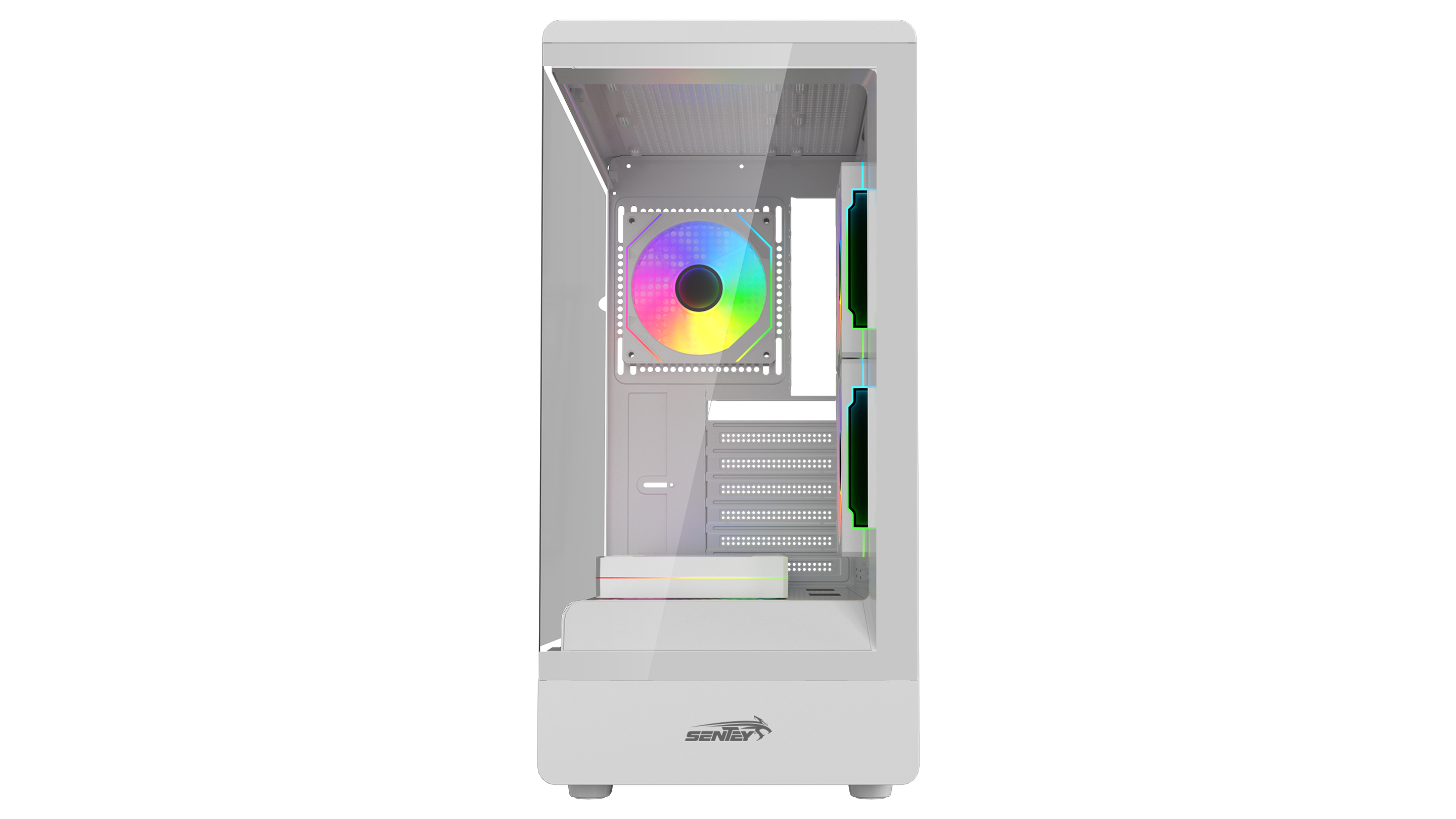 Gabinete Gamer Sentey Walker 360 X6 Fan ARGB White WALKER360-WHTA