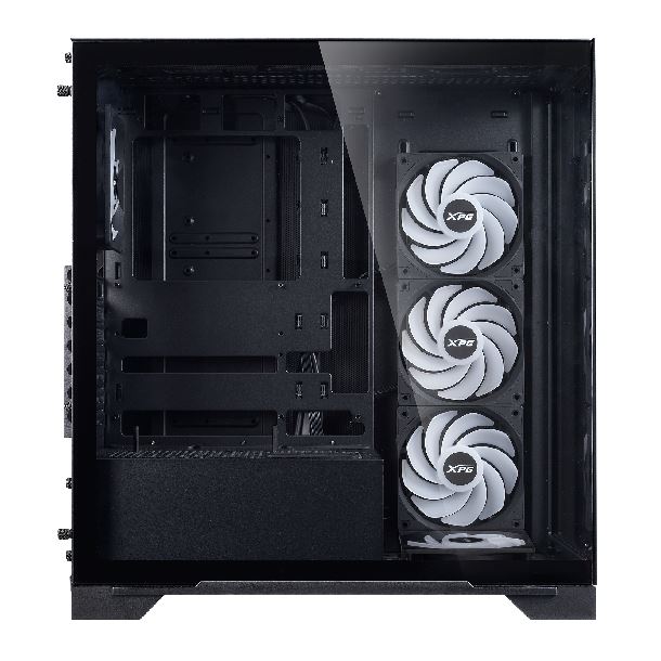 Gabinete Gamer XPG Invader X BTF X5 Fan ARGB Black INVADERXBTFMT-BKCWW