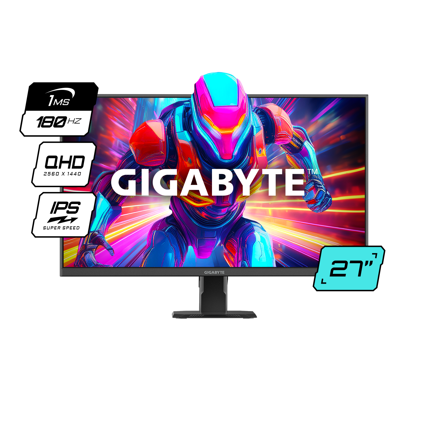 Monitor 27 Gigabyte 2K 180Hz IPS 1ms GS27QA AR2