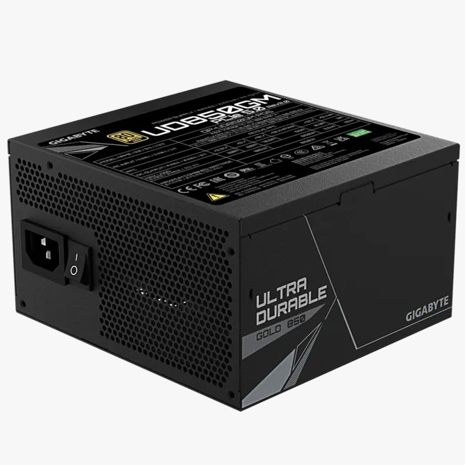 Fuente Certificada Gigabyte 850W UD Black 80 Plus Gold Full Modular GP-UD850GM PG5 V2