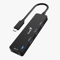 CABLE ADAPTADOR GENIUS HUB USB TIPO C A USB TIPO A 3.0 X4 UH-400