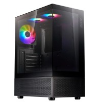 GABINETE GAMER X´PG INVADER X MINI X5 FAN ARGB BLACK INVADERXMINIMT-BKCWW