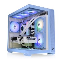 GABINETE GAMER THERMALTAKE VIEW 380 TG X4 FAN ARGB HYDRANGEA BLUE CA-1Z2-00MFWN-00