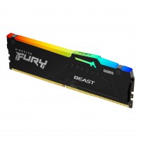 MEMORIA RAM DDR5 16GB KINGSTON 6000MHZ FURY BEAST RGB BLACK KF560C30BBA-16