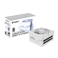 FUENTE CERTIFICADA GIGABYTE AORUS ELITE 850W 80 PLUS PLATINUM ICE WHITE FULL MODULAR GP-AE850PM PG5 ICE