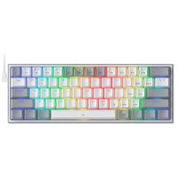 PERIFERICOS TECLADO USB REDRAGON FIZZ PRO WHITE/GRAY SWITCH RED GAMER MECANICO BT K616-RGB