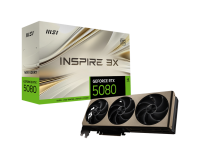 PLACA DE VIDEO NVIDIA GEFORCE MSI RTX 5080 16G INSPIRE 3X OC G5080-16I3C