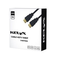 CABLE VIDEO KELYX HDMI A HDMI 2.0 3MTS 4K KL-CBL-HDTV-3M