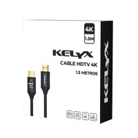 CABLE VIDEO KELYX HDMI A HDMI 2.0 1.5MTS 4K KL-CBL-HDTV-4K 1.5M
