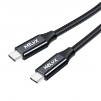 CABLE TIPO C A TIPO C KELYX 1MT 4K 20W KL-CBL-TYPEC-240W-20GPS-1M