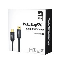 CABLE VIDEO KELYX HDMI A HDMI 2.0 10MTS 4K KL-CBL-HDTV-4K-10M
