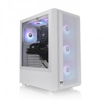 GABINETE GAMER THERMALTAKE S200 PLUS TG X4 FAN ARGB WHITE CA-1X2-00M6WN-01
