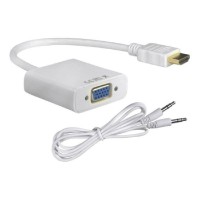 CABLE ADAPTADOR HDMI A VGA C/AUDIO CON105