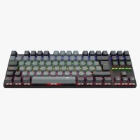 PERIFERICOS TECLADO USB T-DAGGER BORA LITE GREY BLACK RAINBOW SWITCH RED GAMER MECANICO T-TGK313GB-LIT