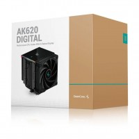 REFRIGERACION COOLER CPU DEEPCOOL AK620 DIGITAL BLACK R-AK620-BKADMN-G