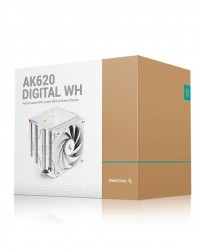 REFRIGERACION COOLER CPU DEEPCOOL AK620 DIGITAL WHITE AK620-WHADMN-G
